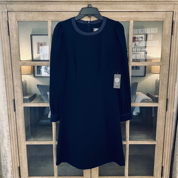 NWT Vince Camuto Chiffon Long Sleeve Dress 6 - Picture 2 of 4